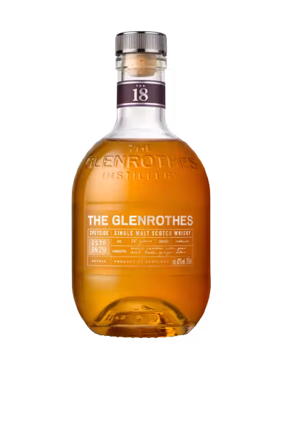 The Glenrothes 18 year old whisky bottle