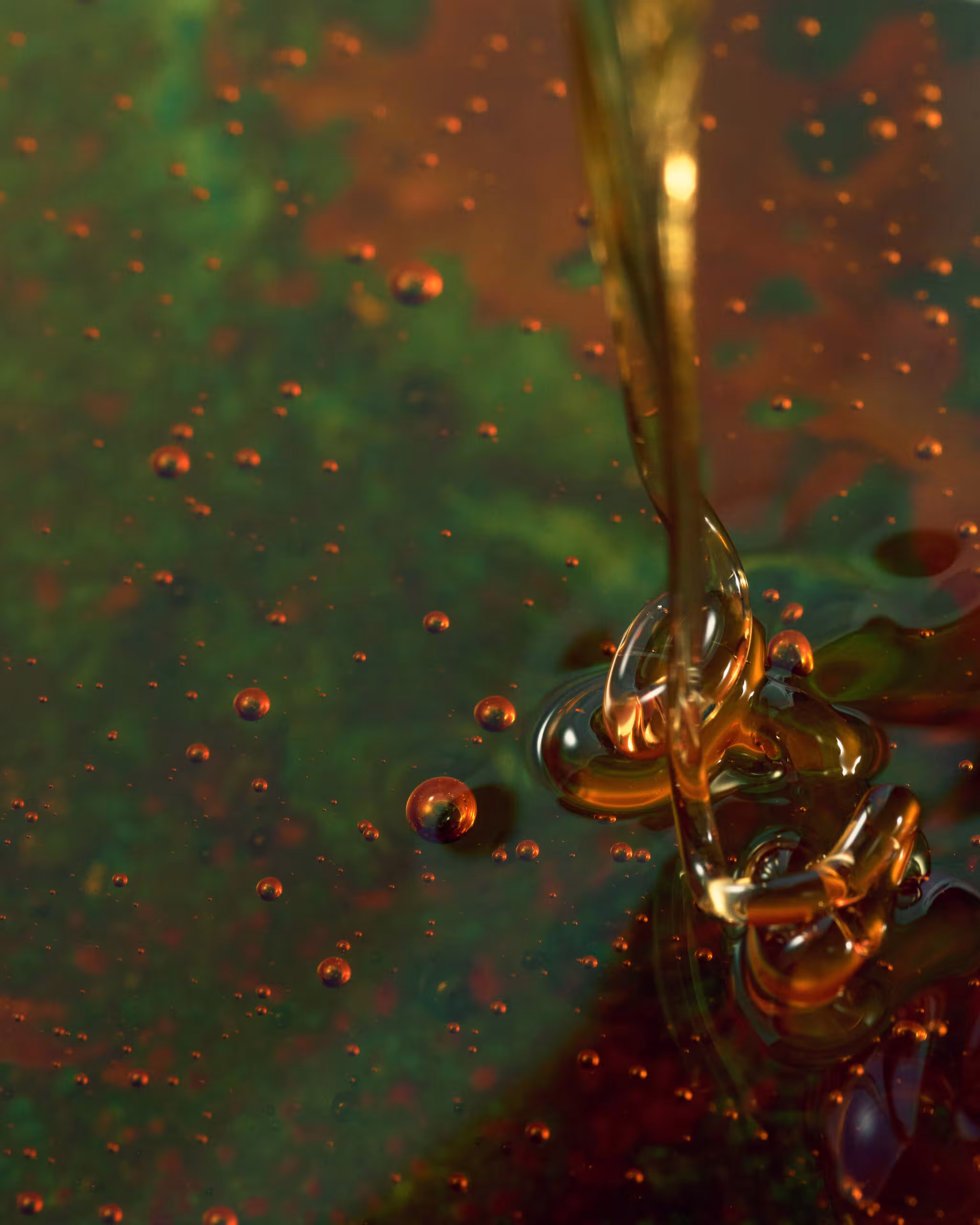 Orange oil and caramel