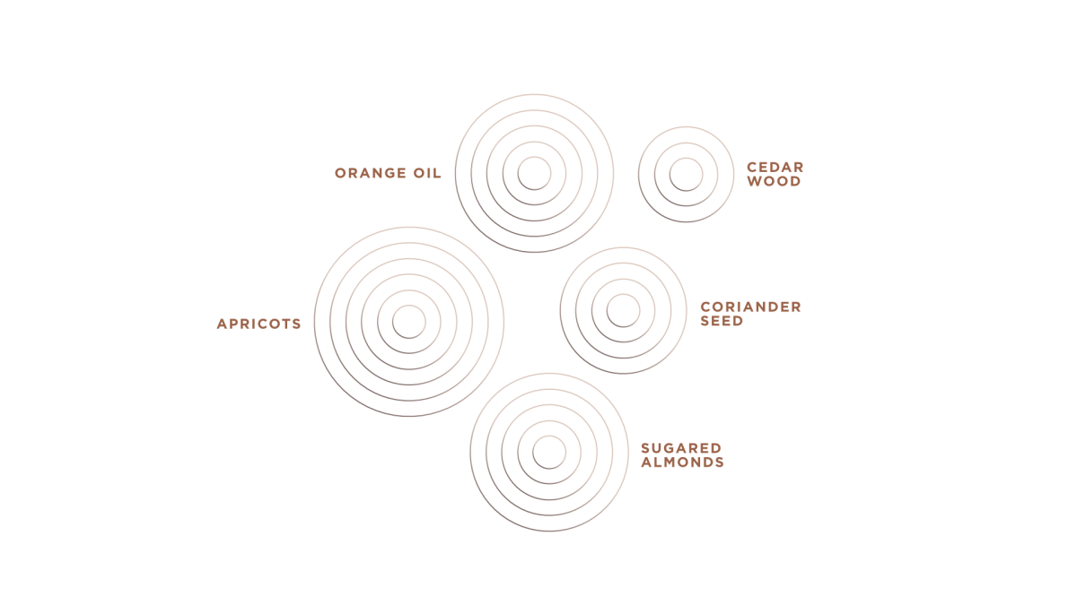 Tasting notes diagram for The 42
