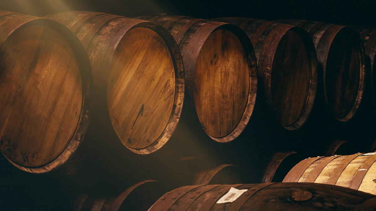 Rows of Sherry Seasoned Casks