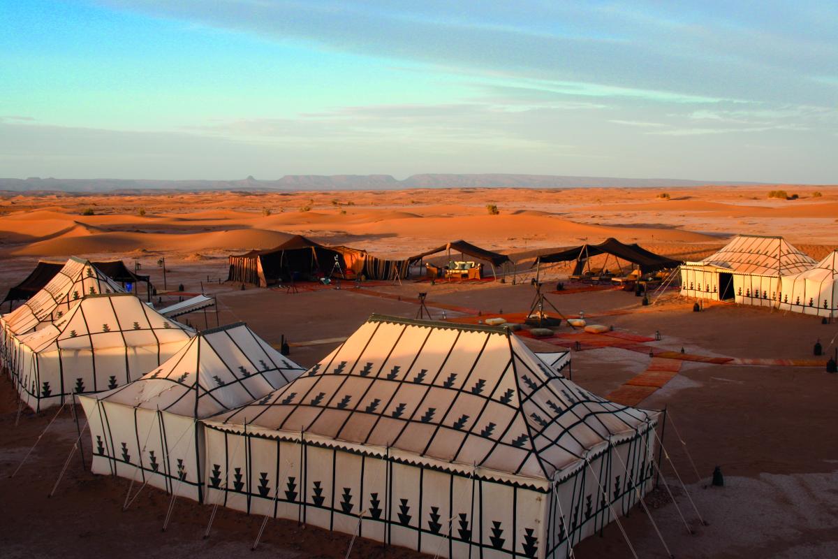 Pelorus experience - tents in the desert