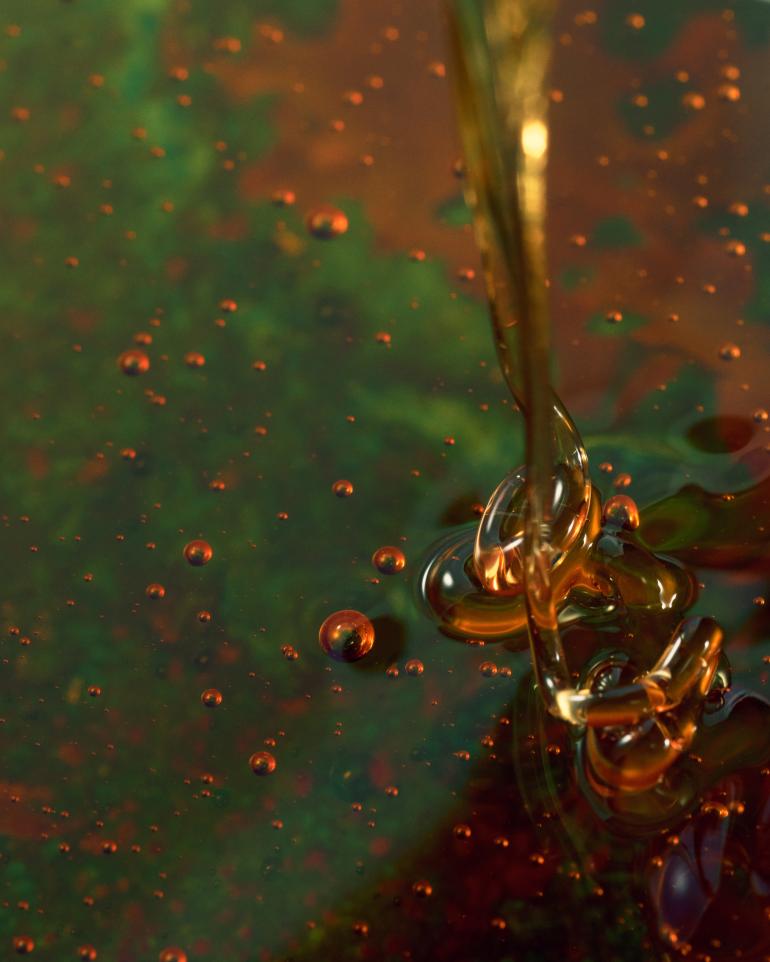 Orange oil and caramel